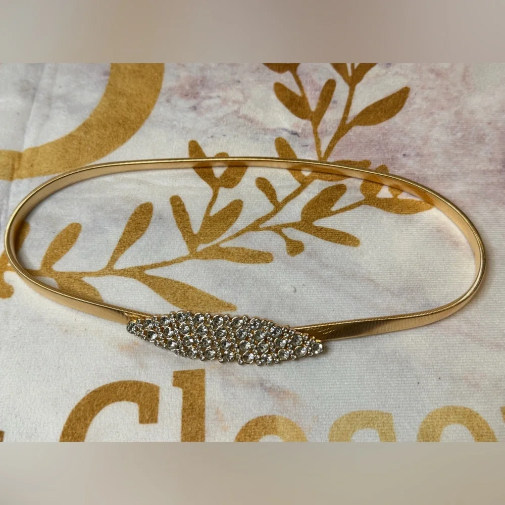 Gold and Chrystal Belt Women's Accessory